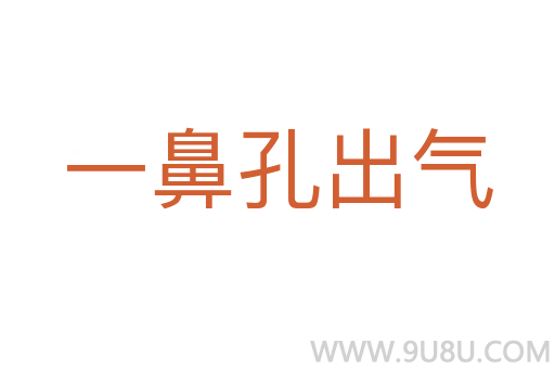 一鼻孔出氣