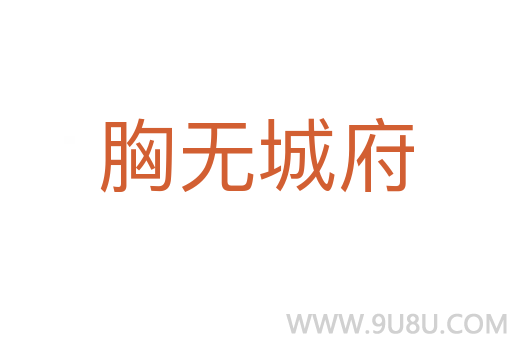 胸無城府