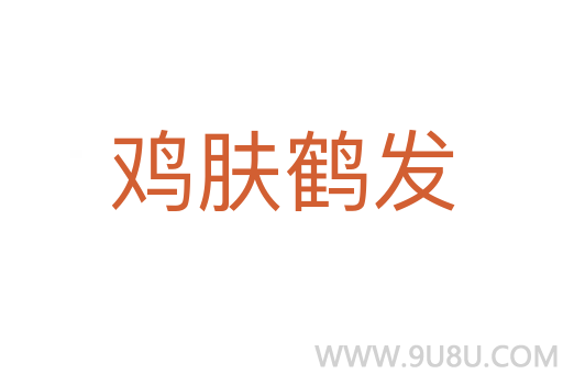 雞膚鶴發