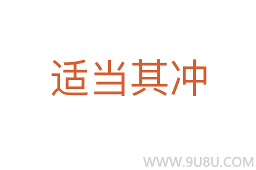 適當其沖