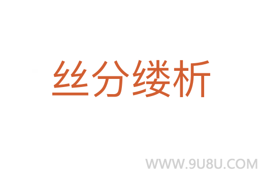 絲分縷析