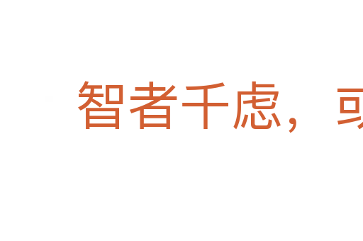 智者千慮,或有一失