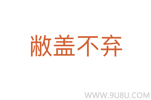 敝蓋不棄